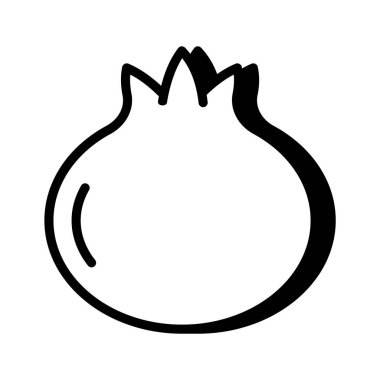 Taze ve sağlıklı nar ikonu