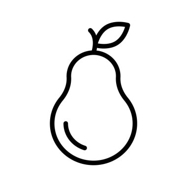 Taze ve sağlıklı yemek için sulu armut simgesi