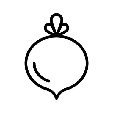 Köylü şalgam ikonu. Taze bir çiftlik yemeği. Kullanmaya hazır.