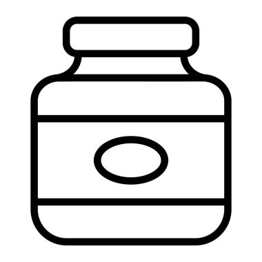 Protein şişesi simgesi, sağlık ve uygunluğu destekliyor