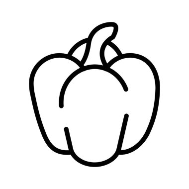 Capsicum simgesi rengarenk, taze biber sergiliyor