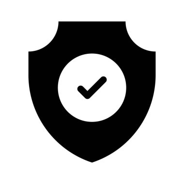 Koruma kalkanı simgesi tasarımı, vektör kullanmaya hazır