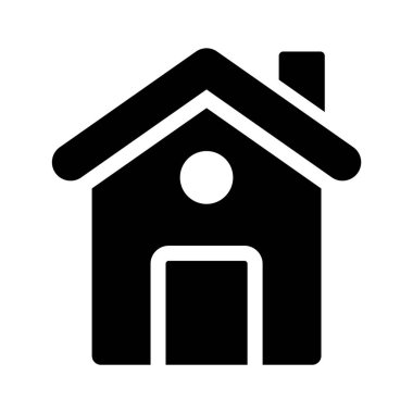 Modern tarzda bir ev simgesi, premium vektör