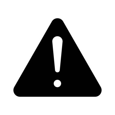 Uyarı simgesi modern tarzda tasarlandı, uyarı simgesi