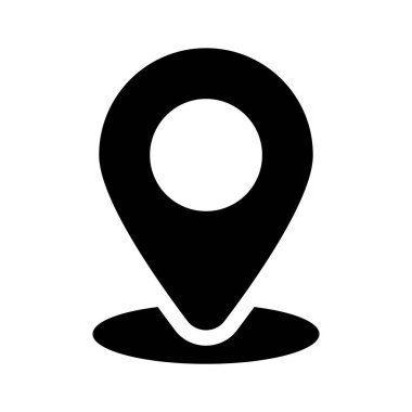 Konum imleci vektör simgesi tasarımı trend biçiminde, kullanması kolay