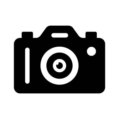 Modern ve moda biçiminde kamera vektör tasarımı, fotoğrafçılık aygıtı simgesi