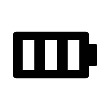 Benzersiz şekilde piksel mükemmel pil durumu simgesi, premium kullanıma hazır