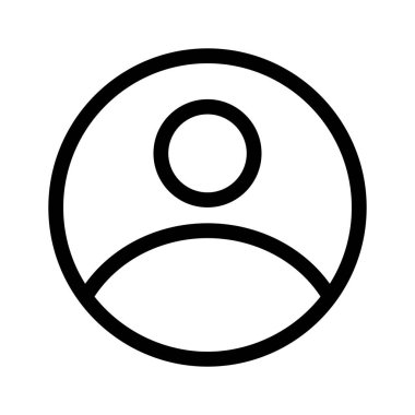 Profilin eşsiz simgesi, vektör kullanmaya hazır