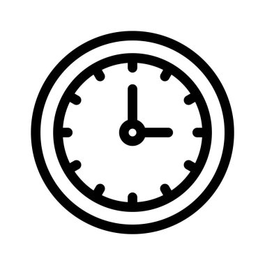 Modern tasarım tarzında şaşırtıcı saat simgesi