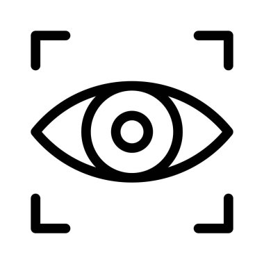 Düzenleme biçiminde Iris tanıma vektör tasarımı