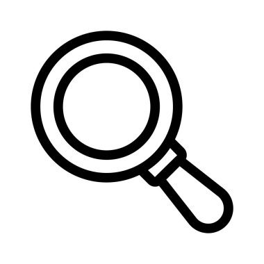 İyi tasarlanmış büyüteç, düzenlenebilir vektör simgesi