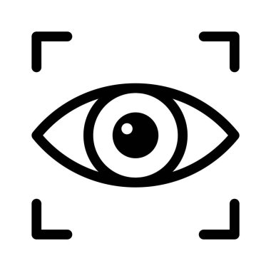 Düzenleme biçiminde Iris tanıma vektör tasarımı