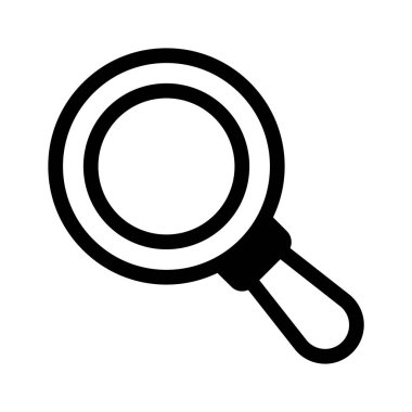 İyi tasarlanmış büyüteç, düzenlenebilir vektör simgesi