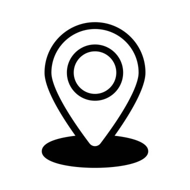 Konum imleci vektör simgesi tasarımı trend biçiminde, kullanması kolay