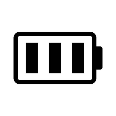 Benzersiz şekilde piksel mükemmel pil durumu simgesi, premium kullanıma hazır