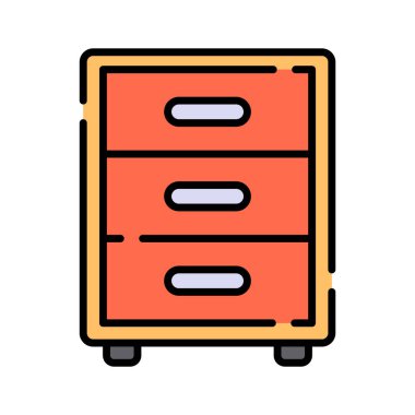 Şu inanılmaz çekmece simgesine bir bakın, vektör kullanmaya hazır.