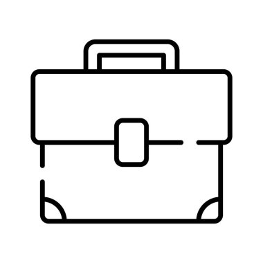 İş portföyü vektör tasarımı, düzenlenebilir tarzda inanılmaz bir iş çantası simgesi