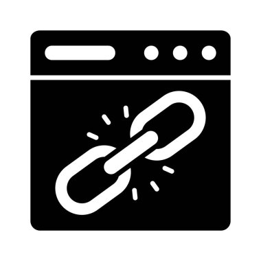 Düzenlenebilir biçimdeki web sitesi bağlantı vektör tasarımı