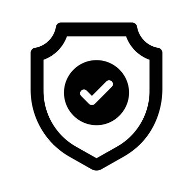 Bir güvenlik kalkanı simgesi koruma, güvenlik ve savunma tedbirlerini temsil eder