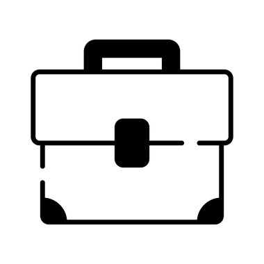 İş portföyü vektör tasarımı, düzenlenebilir tarzda inanılmaz bir iş çantası simgesi