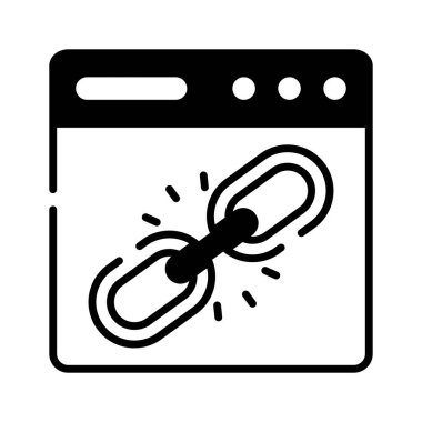 Düzenlenebilir biçimdeki web sitesi bağlantı vektör tasarımı