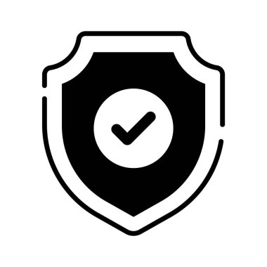 Bir güvenlik kalkanı simgesi koruma, güvenlik ve savunma tedbirlerini temsil eder