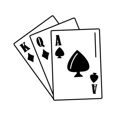 Kumarhane temalı, kart simgesi tasarımı