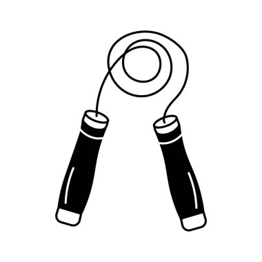 Zıplayan ip simgesi fitness, spor ve oyuncu aktiviteleri temsil eder