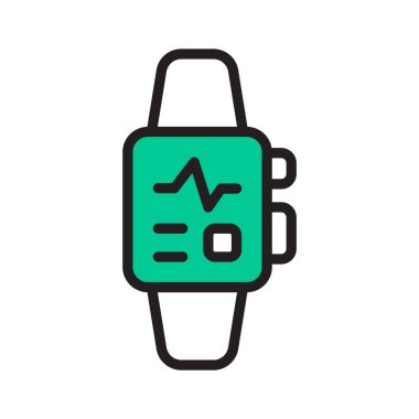 Smartwatch sağlık ve bilimde kullanılan giyilebilir teknolojiyi sembolize ediyor.