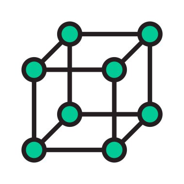 Merkezi olmayan veri ve kripto para birimini temsil eden bir engelleme zinciri ağı