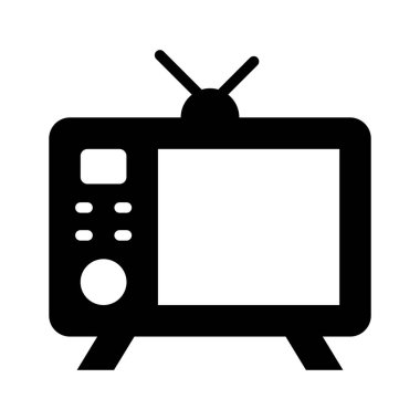 Klasik televizyon seti, eğlence ve medya tüketimini sembolize ediyor