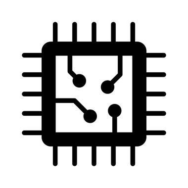 Elektronik aygıtlarda işlem ve hesaplamayı temsil eden bir mikroçip.