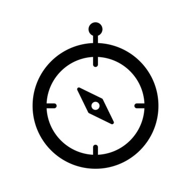 Açık havada yön bulmak için navigasyon pusulası