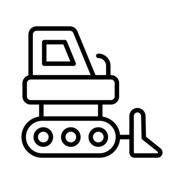 Modern tarzda inanılmaz bir kazı ikonu.