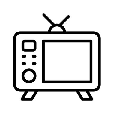 Klasik televizyon seti, eğlence ve medya tüketimini sembolize ediyor
