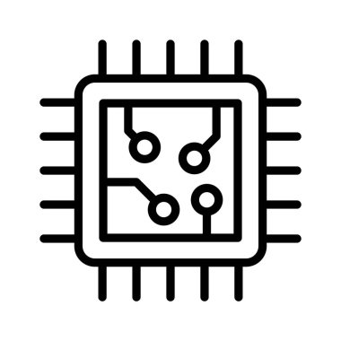 Elektronik aygıtlarda işlem ve hesaplamayı temsil eden bir mikroçip.