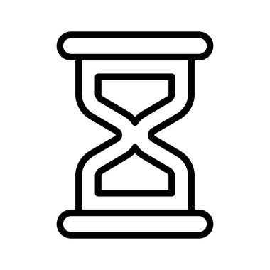 Moda tasarım tarzında şaşırtıcı bir kum saati simgesi