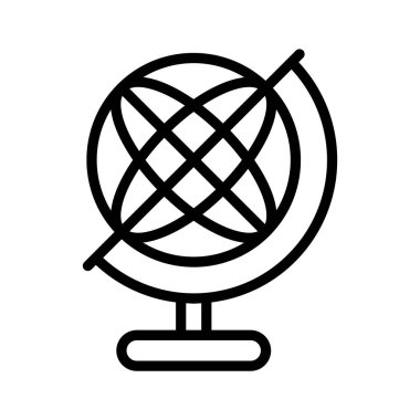 Coğrafyayı, dünya bilgisini ve küresel bağlantıları sembolize eden bir küre