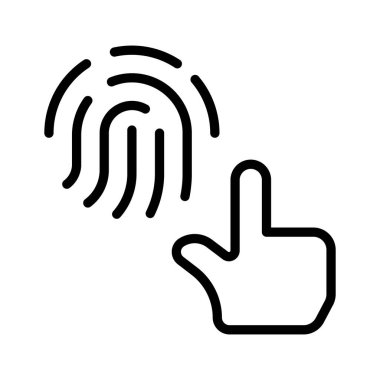 Güvenli kimlik doğrulama ve kimlik doğrulama için kullanılan bir parmak izi tarayıcısı