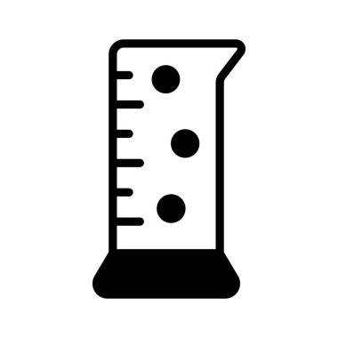 Sıvıları deneylerde doğru ölçmek için mezun olmuş silindir.