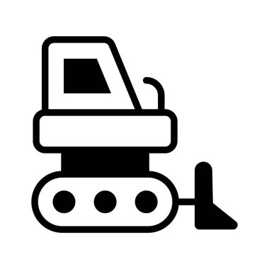 Modern tarzda inanılmaz bir kazı ikonu.