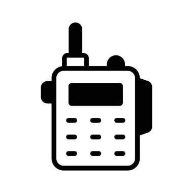 İki yönlü telsiz iletişimi için el telsizi.