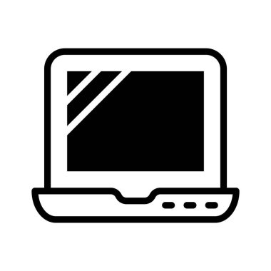 Bir dizüstü bilgisayar, modern bir dizüstü bilgisayar simgesi