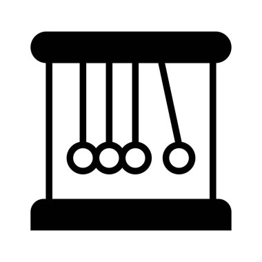 Fizik ve hareket prensiplerini gösteren bir Newton beşiği