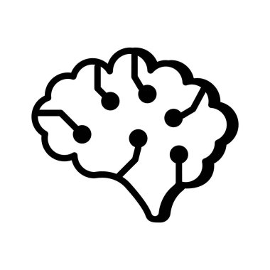 Yapay zekayı ve makine öğrenimini temsil eden bir yapay zeka ikonu