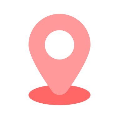 Konum pimi coğrafi konumlandırma, GPS veya özel bir yer vektör tasarımı temsil eder