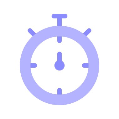 Stopwatch vektörü zamanı, geri sayımı veya izleme faaliyetlerini simgeler