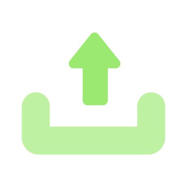 Veri gönderme ya da gönderme dosyasını temsil eden bir gönderme oku