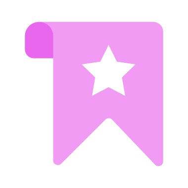 Kaydedilmiş ögeleri veya favorileri temsil eden bir yıldız yer imi