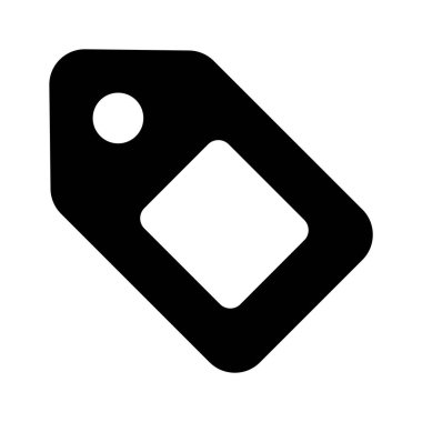 Etiketlemeyi, ürünleri veya fiyatlandırmayı temsil eden basit bir etiket simgesi